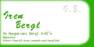 iren bergl business card